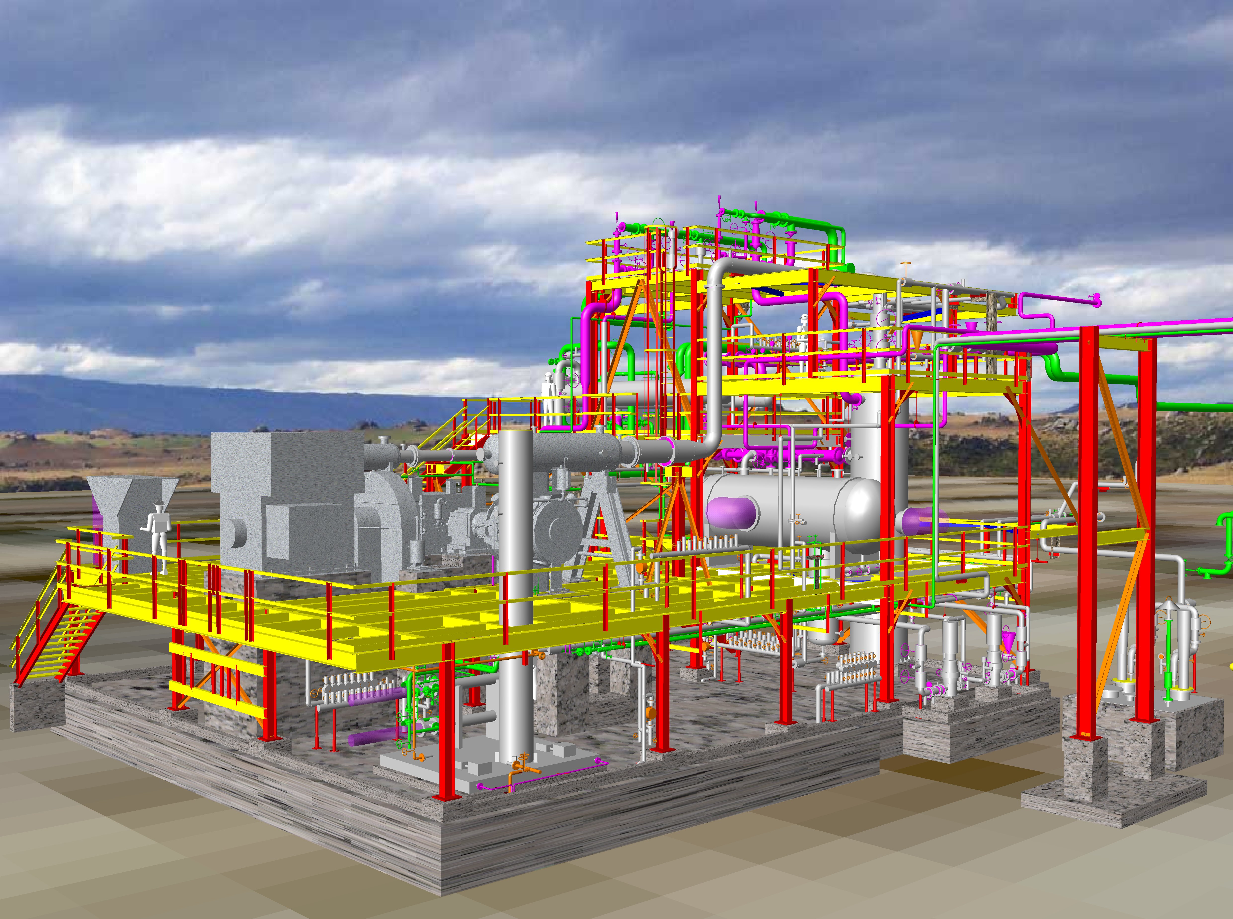 Process engineering plants